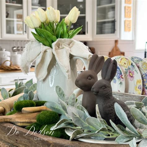 Realistic Diy Faux Chocolate Easter Bunny Decor Centerpiece Idea Do