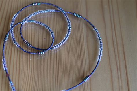 Pixie Dust Violet Single Strand Waistbeads Royal Waistbeads