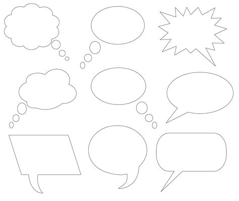 Speech Balloon Png Transparent Image Download Size 5000x4203px