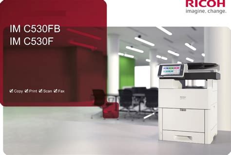 Новые цветные офисные МФУ Ricoh IM C530FB/F