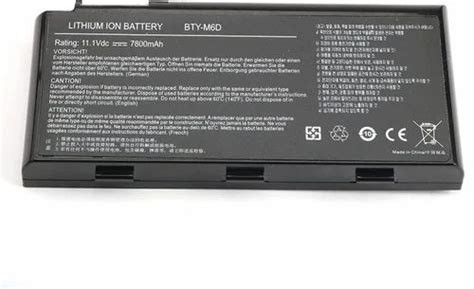 Msi Bty-M6d Laptop Battery, 11.1V, 78WH at ₹ 4950/piece in Mumbai | ID ...