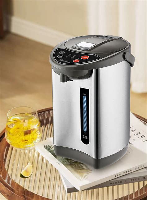 HomeTronix 5L Instant Hot Water Dispenser Thermal Stainless Steel Water Boiler Catering Urn