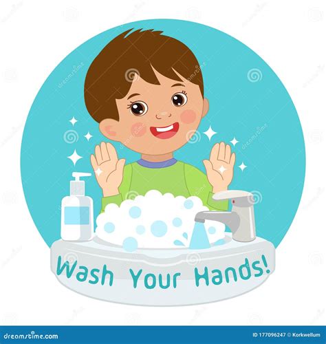 Washing Hands Soap Hygiene Stock Illustration 2926111