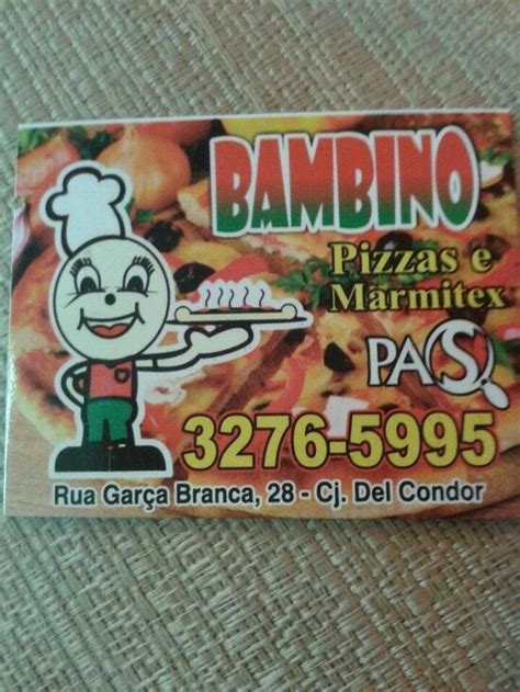 Menu Em Bambino Pizzaria Arapongas