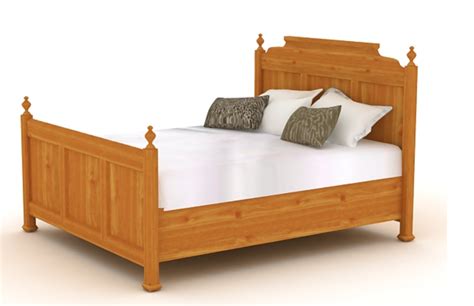 3d Wooden Double Bed Model Design Free Max File Cadbull