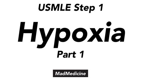 Hypoxia Part 1 Basics Of Medicine Usmle Step 1 Youtube