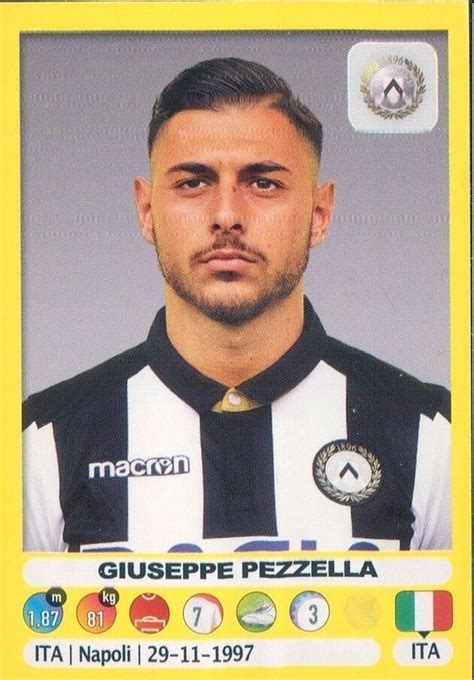 Figurina Sticker S Collezione Panini Udinese Pezzella N New