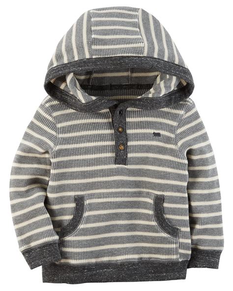 Kid Boy Hooded Henley Toddler Boys Kids Boys Toddler
