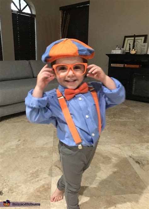 Blippi Costume No Sew Diy Costumes