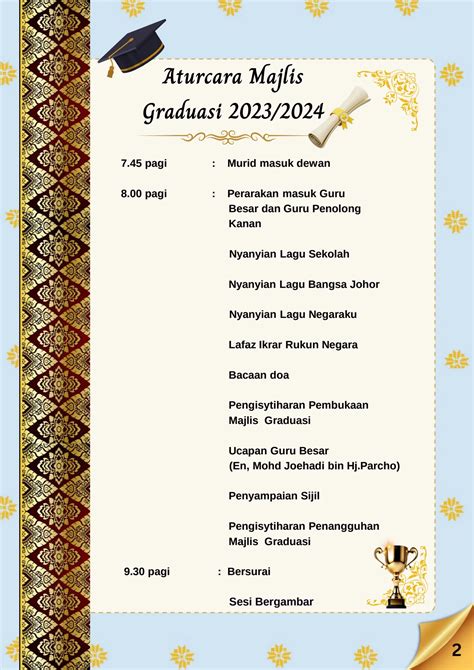 Buku Program Majlis Graduasi Apresiasi Murid Tahun