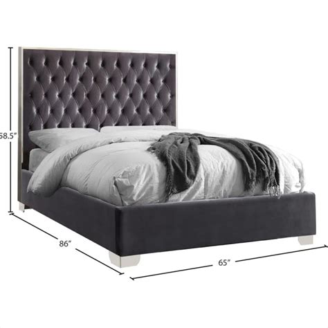 Adjustable Queen Bed Frame With Velvet Frame Aptdeco