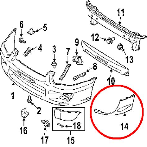 Oem Subaru Front Bumper Splitters 03 05 Wrxsti Ssm Performance Parts