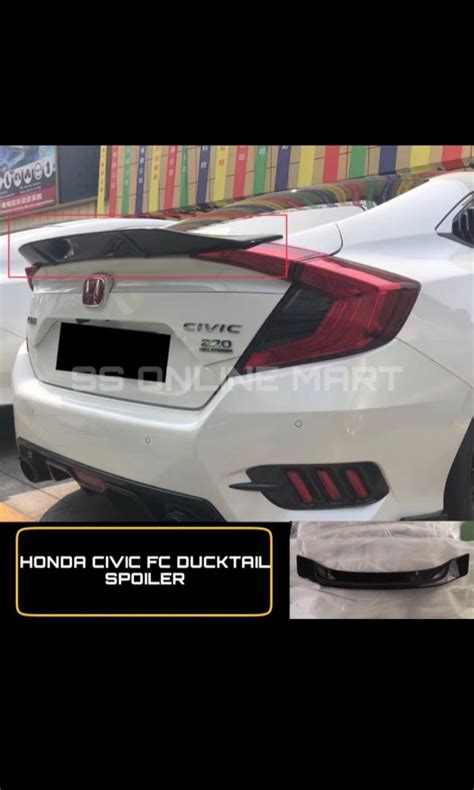 Honda Civic Fc Ducktail Spoiler Car Accessories Accessories On Carousell