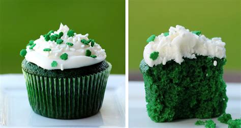 St Pattys Day Cupcakes Green Velvet Cupcakes Fun Treats Cute Cupcakes