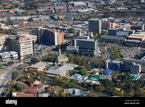 An Aerial View Of The Nelspruit Town Centre Stock Photo Alamy