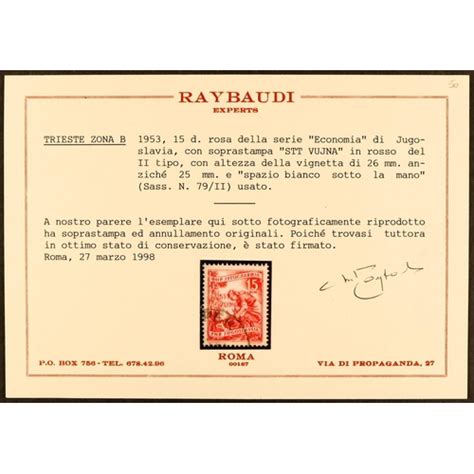 Trieste Zone B D Scarlet Definitive Type Ii Michel Ii