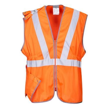 Portwest Rt Orr High Visibility Ris Orange Long Vest Mister Worker