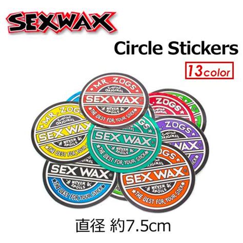 Sexwax セックスワックス ステッカー 直径7 5cm Circle Stickers サークルステッカー Sf3 3893 029