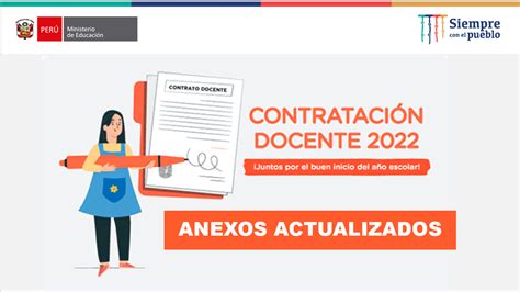 📚 【 Minedu Anexos Actualizados Para Contrato Docente 2022 En Formato