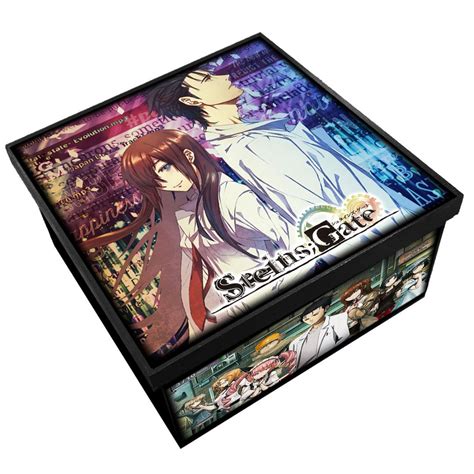 Caixa Média Steins Gate Madeira mdf Mr Rock Anime Submarino