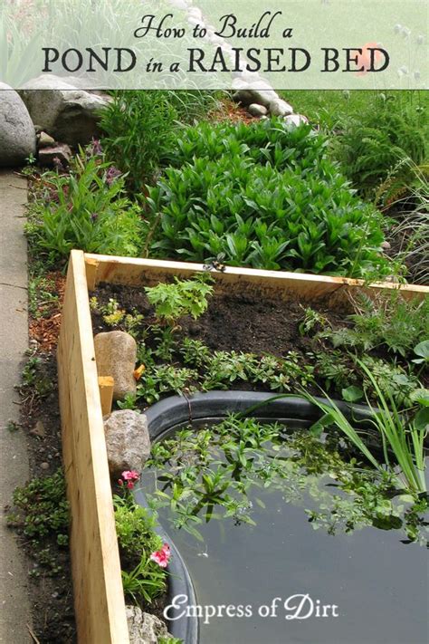 How To Build A Raised Garden Pond Garden Design Ideas