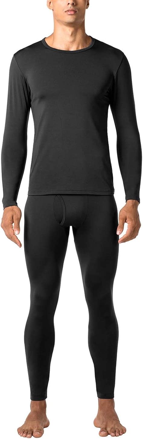 Lapasa Mens Middleweight Thermal Underwear Set Thermal Underwear Men