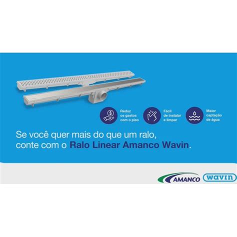 Ralo Linear Sifonado Grelha Inox 70cm Amanco em Promoção na Americanas