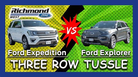 Ford Expedition VS Explorer 3 Row Battle YouTube