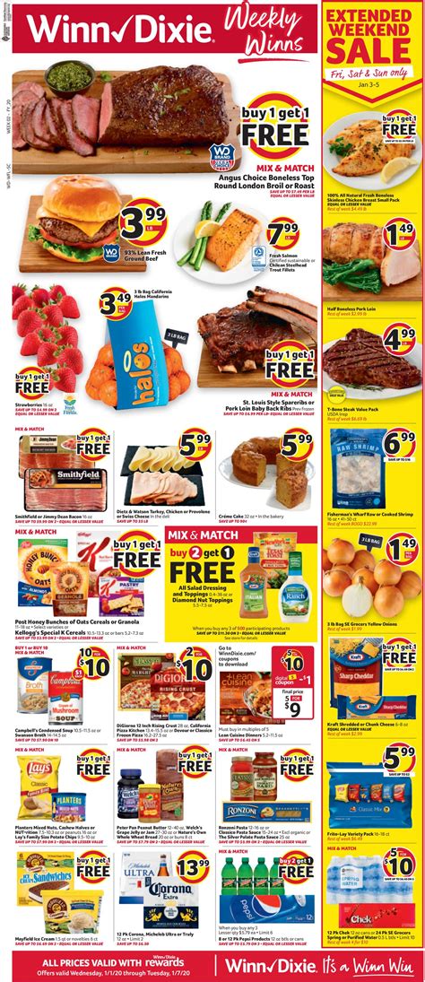 Winn Dixie Current Weekly Ad 0101 01072020 Frequent