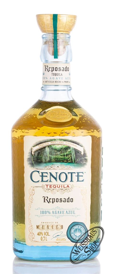 Cenote Tequila Reposado 40 Vol 0 70l Weisshaus Shop