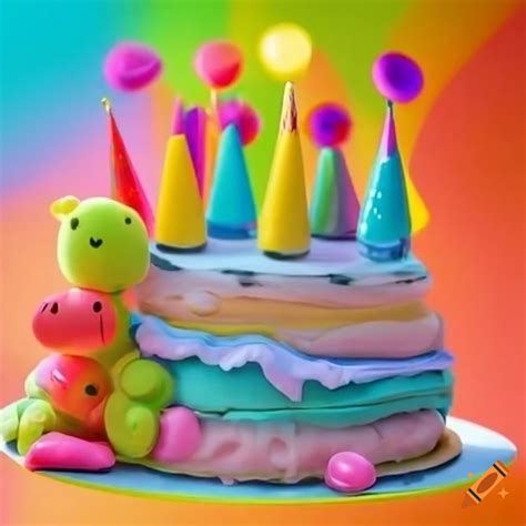Vibrant And Colorful Birthday Theme On Craiyon