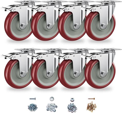 Amazon Casters Inch Caster Wheels Casters Set Of Heavy Duty