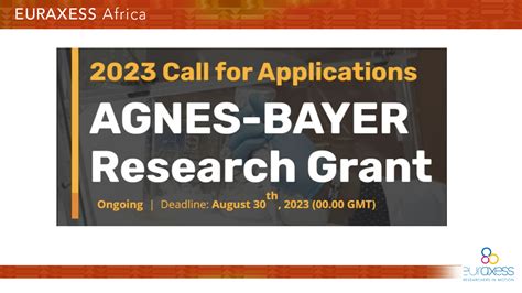 Call For Applications Agnes Bayer Science Foundation Research Grant