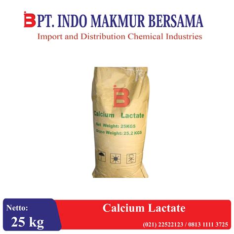 Calcium Lactate - PT. Indo Makmur Bersama