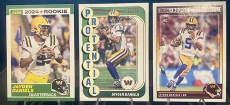 2024 Score Jayden Daniels Rookie Card Lot Ebay