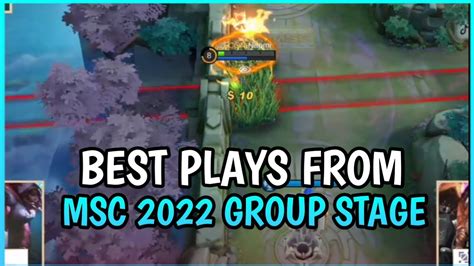 Best Plays From Msc Group Stage Mlbb Youtube