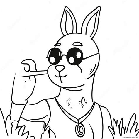 Bad Bunny Coloring Page 5610 4462