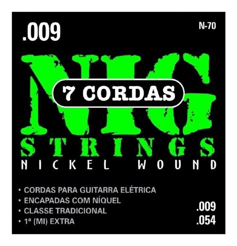 Encordoamento Guitarra 7 Cordas Nig N70 009 054 WORMEX