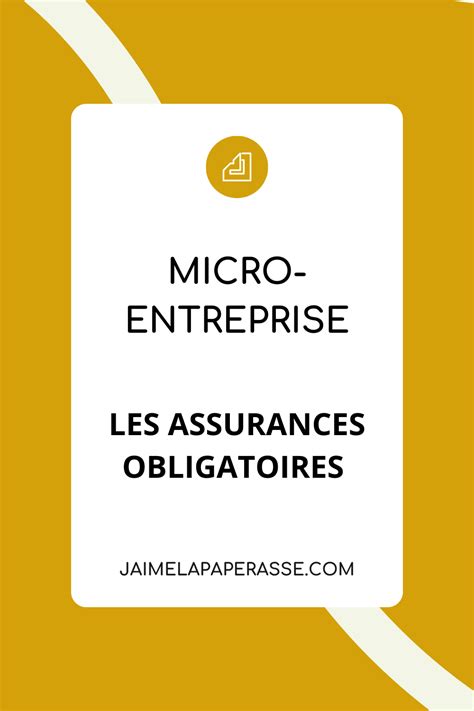 Les Assurances Obligatoires En Micro Entreprise Artofit