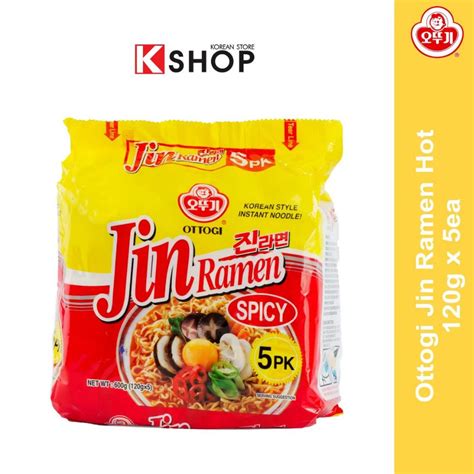 Ottogi Jin Ramen Hot G X Packs EXP Date JUL Shopee Malaysia