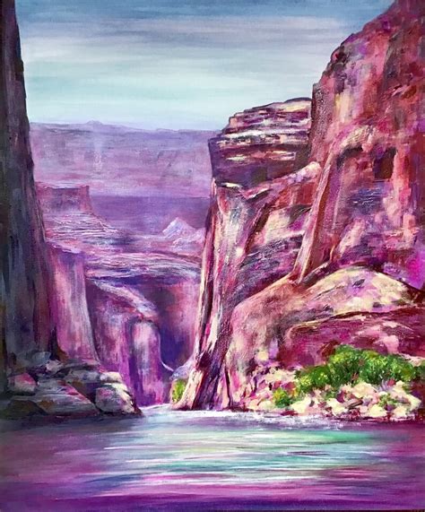 Grand Canyon Painting Original Art Canvas Art Landscape Etsy