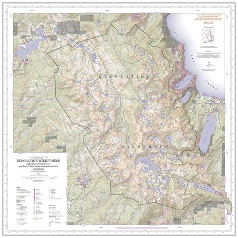 Desolation Wilderness Map By Us Forest Service R5 Avenza Maps