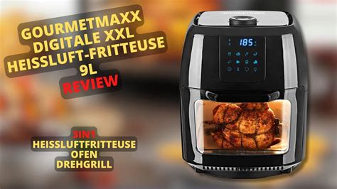 Gourmetmaxx Digitale Xxl Hei Luft Fritteuse L Review Youtube