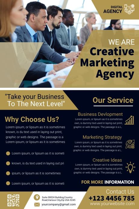 Business Marketing Agency Flyer Template Postermywall