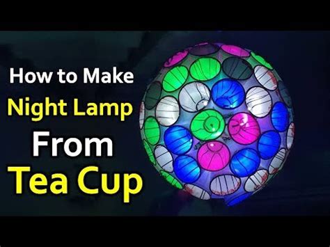 How To Make Night Lamp From Thermocol Cup Youtube