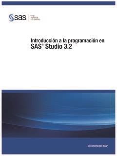 Introducción a la programación en SAS Studio introducci 243 n a la