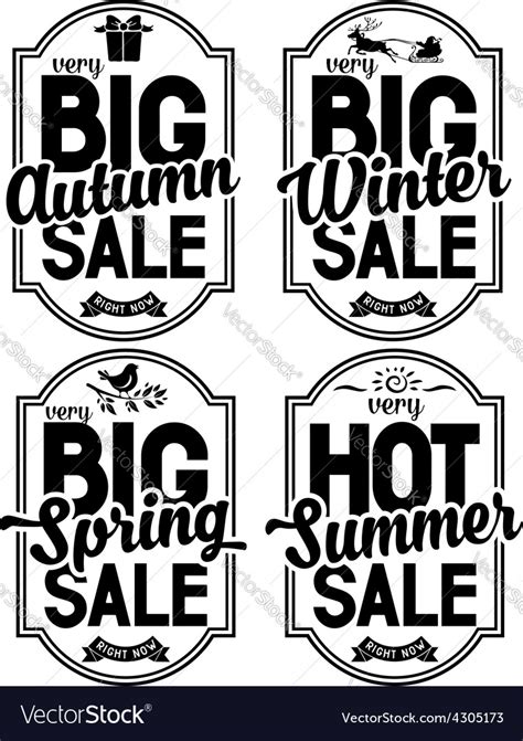 Seasonal sale Royalty Free Vector Image - VectorStock