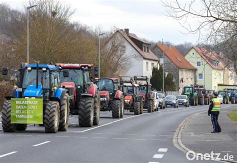 Mega Stau In Amberg Bauernproteste Legen Verkehr Lahm Onetz