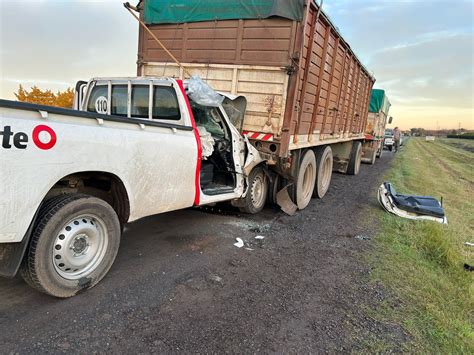 Accidente En Ruta La Camioneta De Un Sampedrino Se Incrust En Un