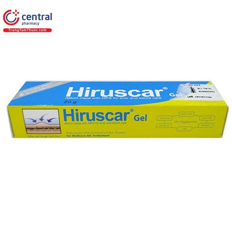 [CHÍNH HÃNG] Thuốc trị sẹo Hiruscar 20g gel - làm mờ sẹo lồi, sẹo lõm